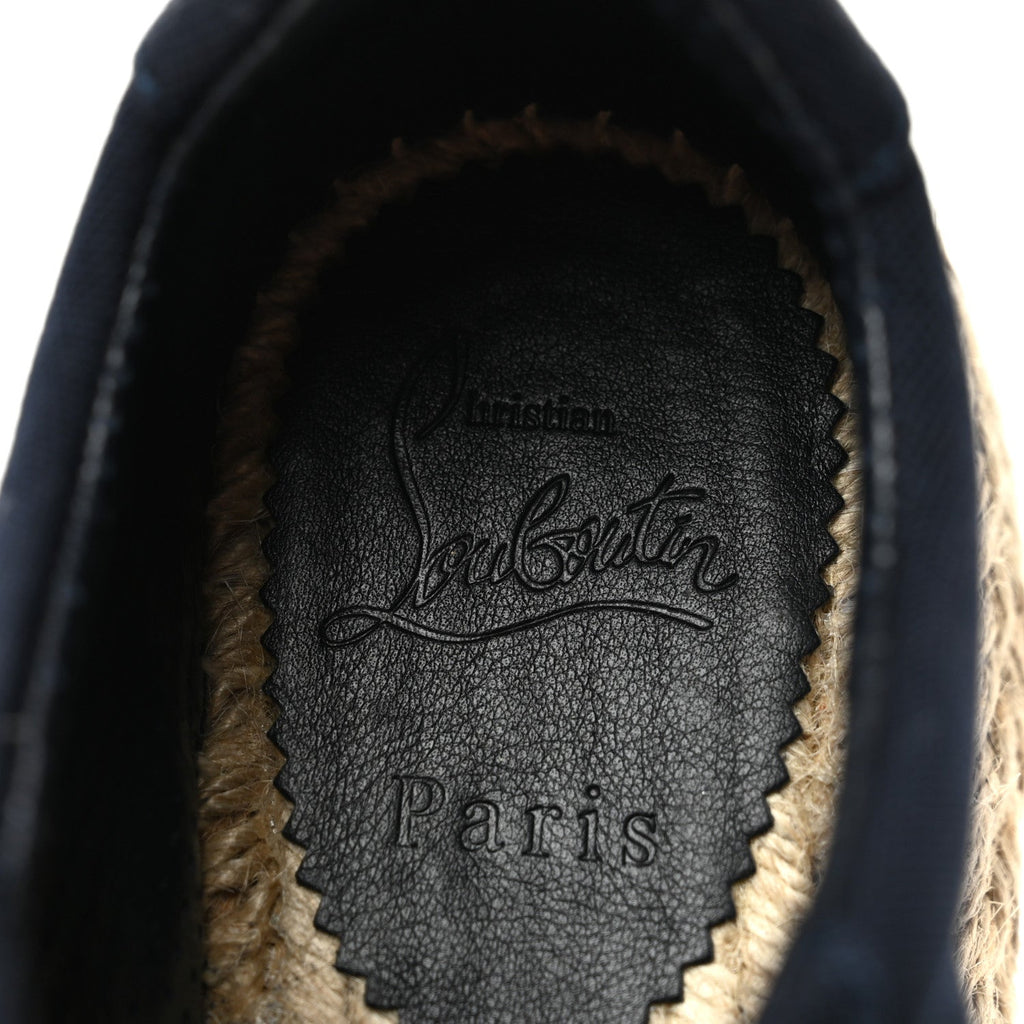 Toile Calfskin Espasneak Flat Sneaker 36 Obscur