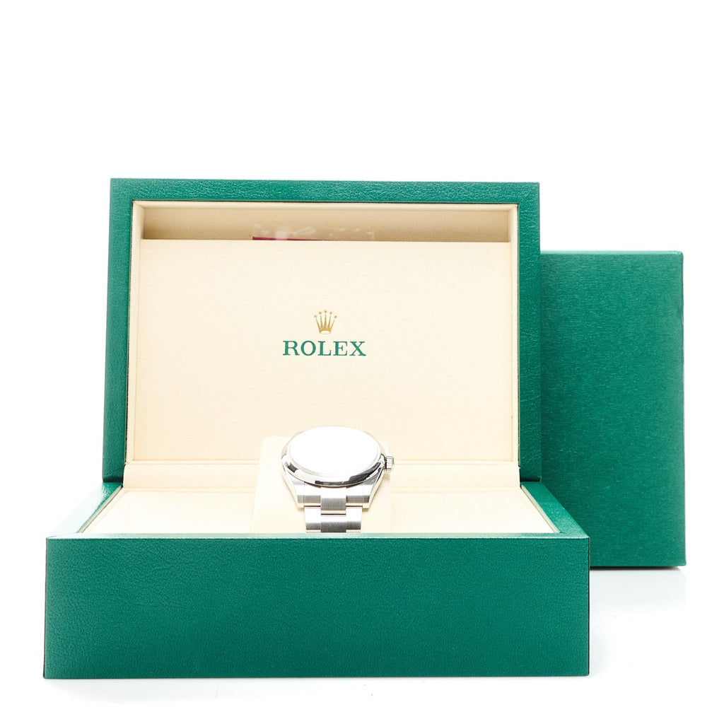 Stainless Steel 41mm Oyster Perpetual Watch Green 134300