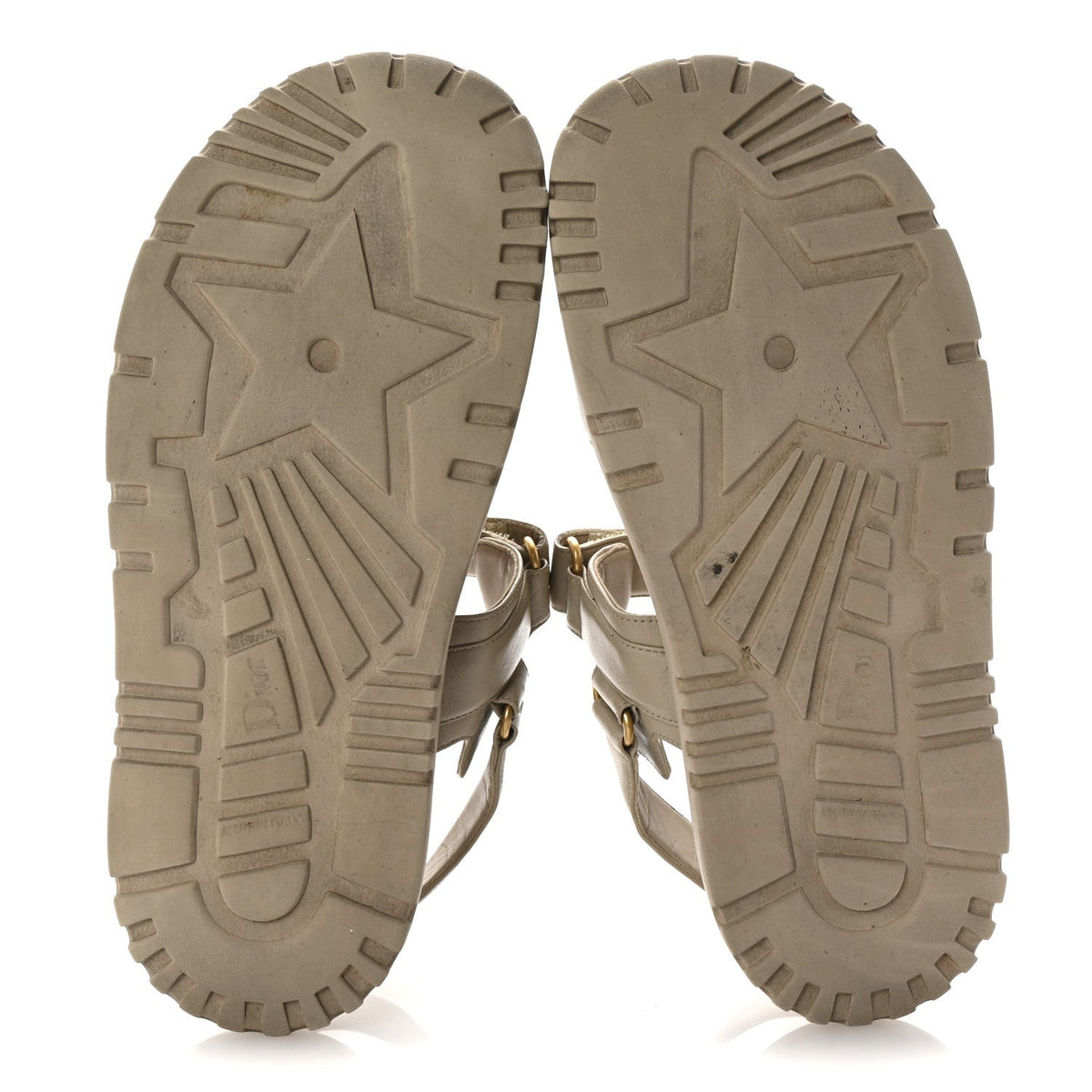 Lambskin Dioract 10mm Sandals 41 Off White