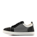 Suede Mesh Mens Louis Junior Spikes Orlato Flat Sneakers 42.5 Version Black White