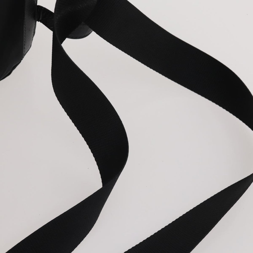 PRADA Backpack Nylon Black Silver Auth 197634