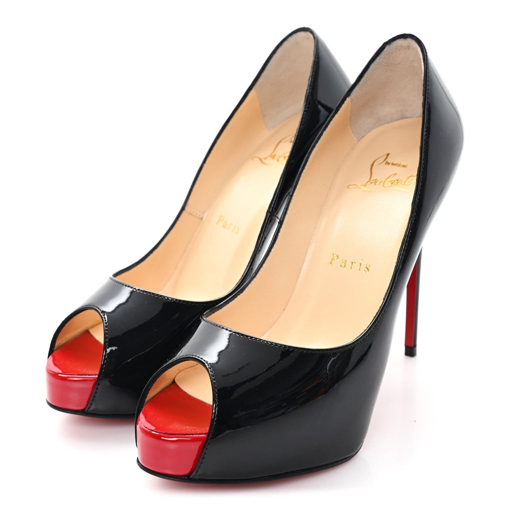 Patent New Very Prive 120mm Pumps 35.5 Black