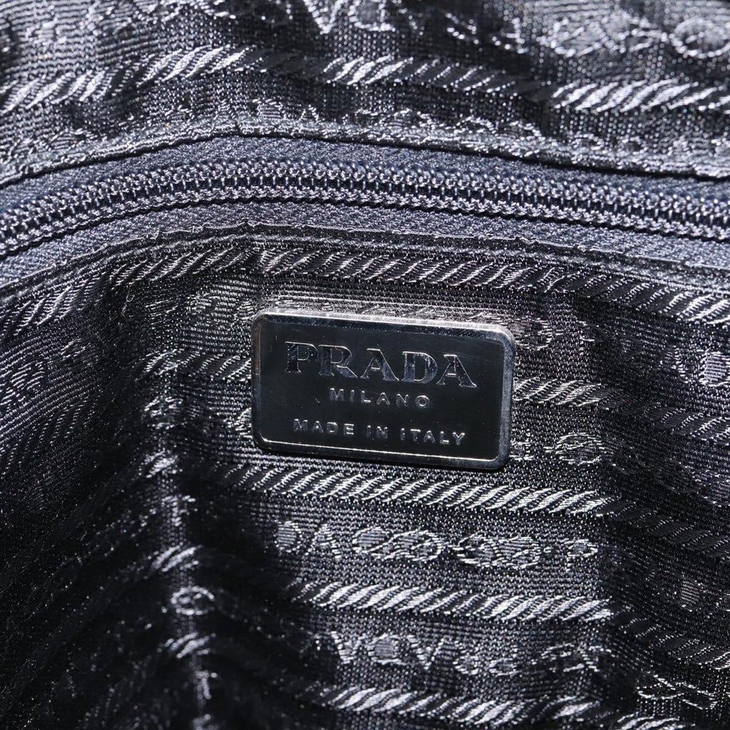 PRADA Shoulder Bag Nylon Pink Black Auth 202854