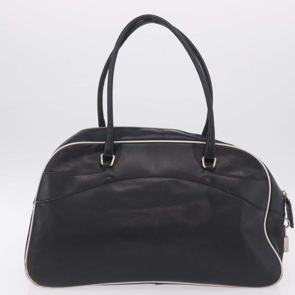 PRADA Shoulder Bag Nylon Leather 5 Set Black Purple Auth 204287
