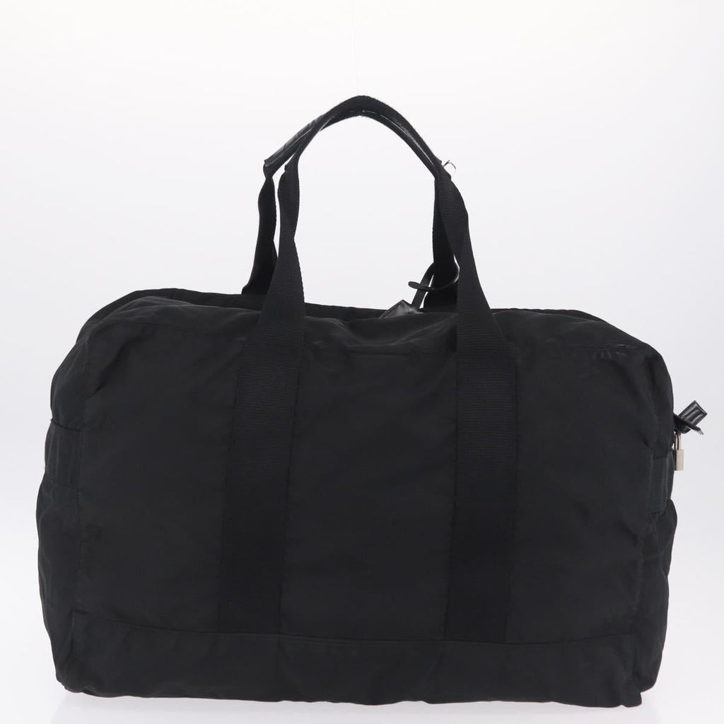 PRADA Shoulder Bag Nylon Leather 5 Set Black Purple Auth 204287