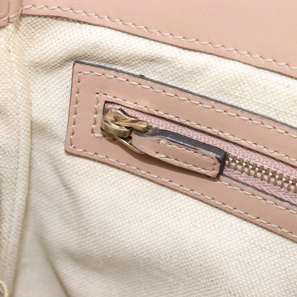 GUCCI GG Canvas Mayfair Shoulder Bag Beige Gold 257065 Auth 206073V