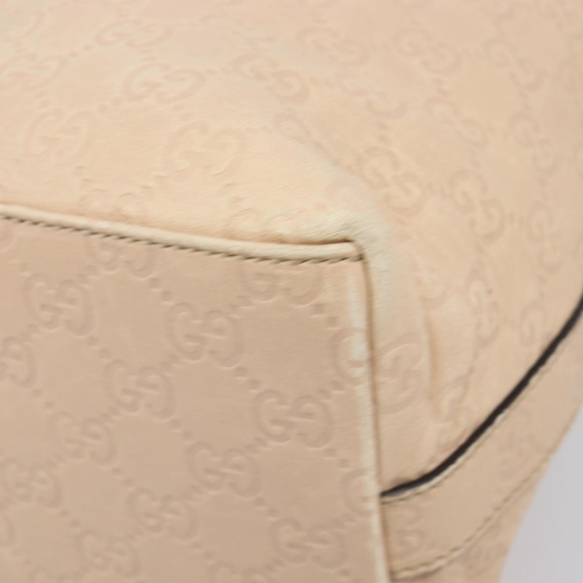 GUCCI Guccissima GG Canvas Shoulder Bag Outlet Pink Gold 257299 Auth 206078