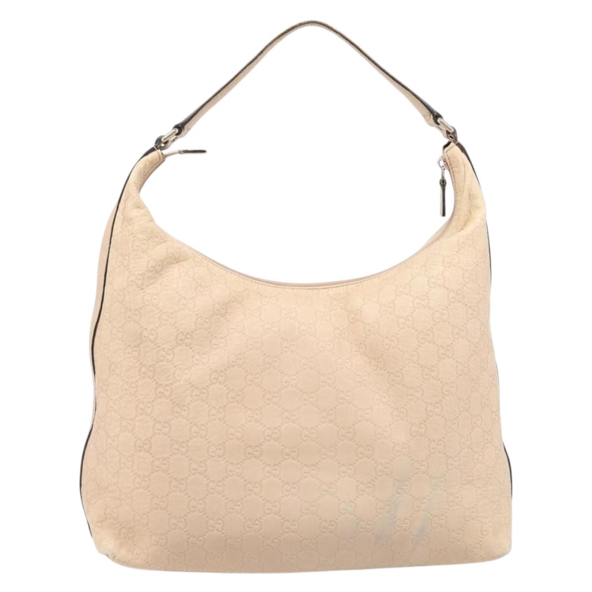 GUCCI Guccissima GG Canvas Shoulder Bag Outlet Pink Gold 257299 Auth 206078