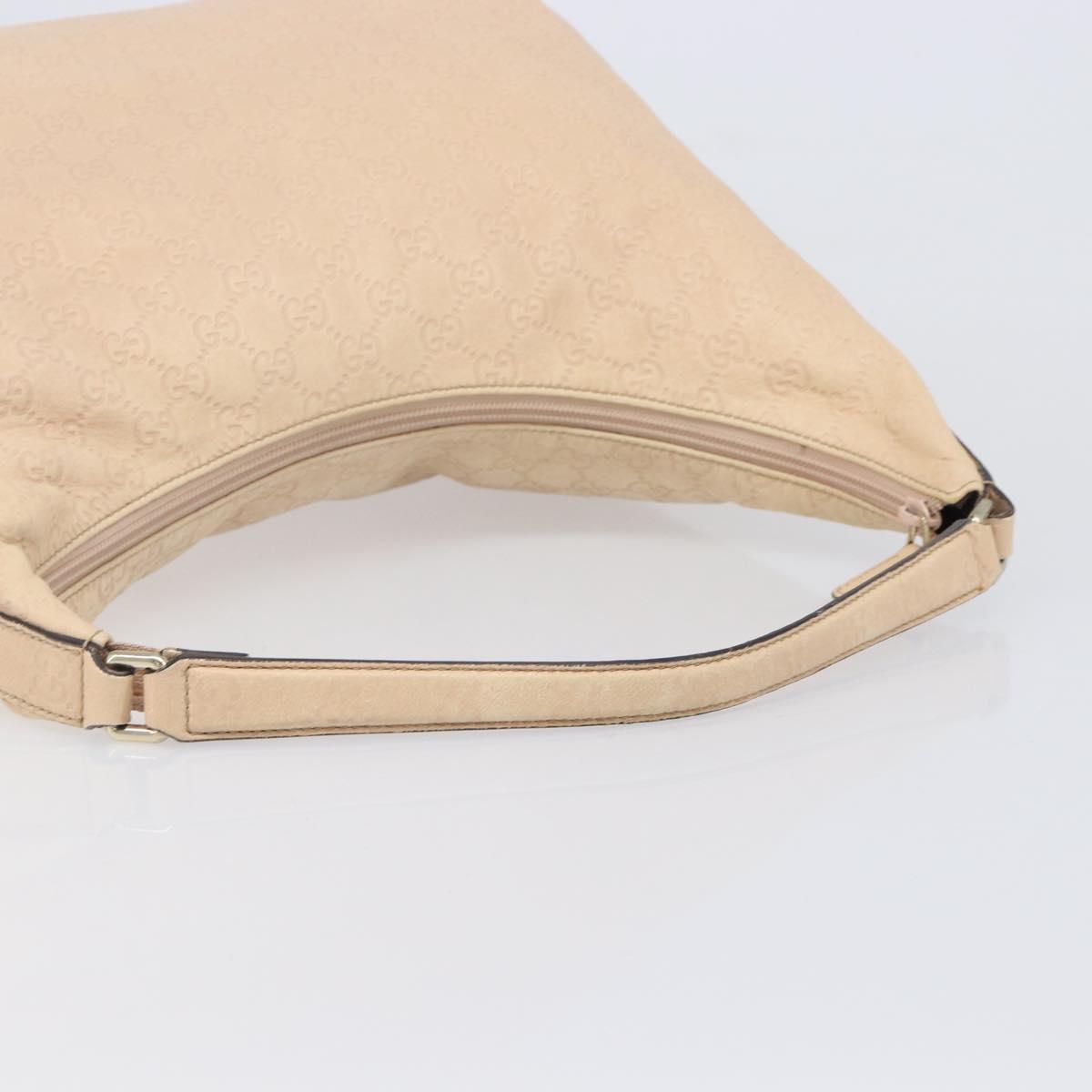 GUCCI Guccissima GG Canvas Shoulder Bag Outlet Pink Gold 257299 Auth 206078