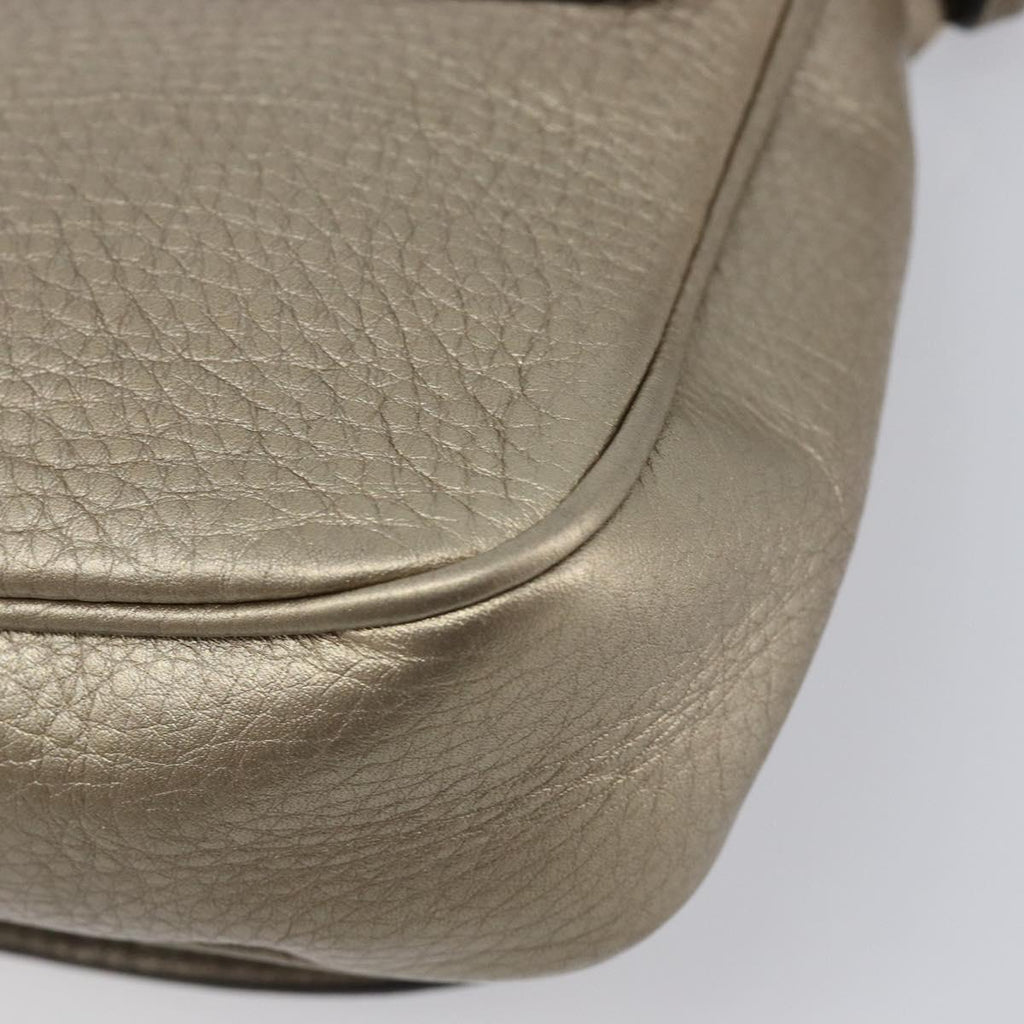 GUCCI Soho Chain Shoulder Bag Leather Gold 323190 Auth 206523A