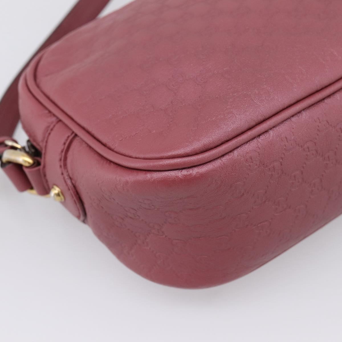 GUCCI Micro GG Canvas Micro Guccissima Bag Leather Gold Pink 309538 Auth 207061