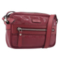 GUCCI GG Crystal Shoulder Bag PVC Red Silver 201447 Auth 207882A