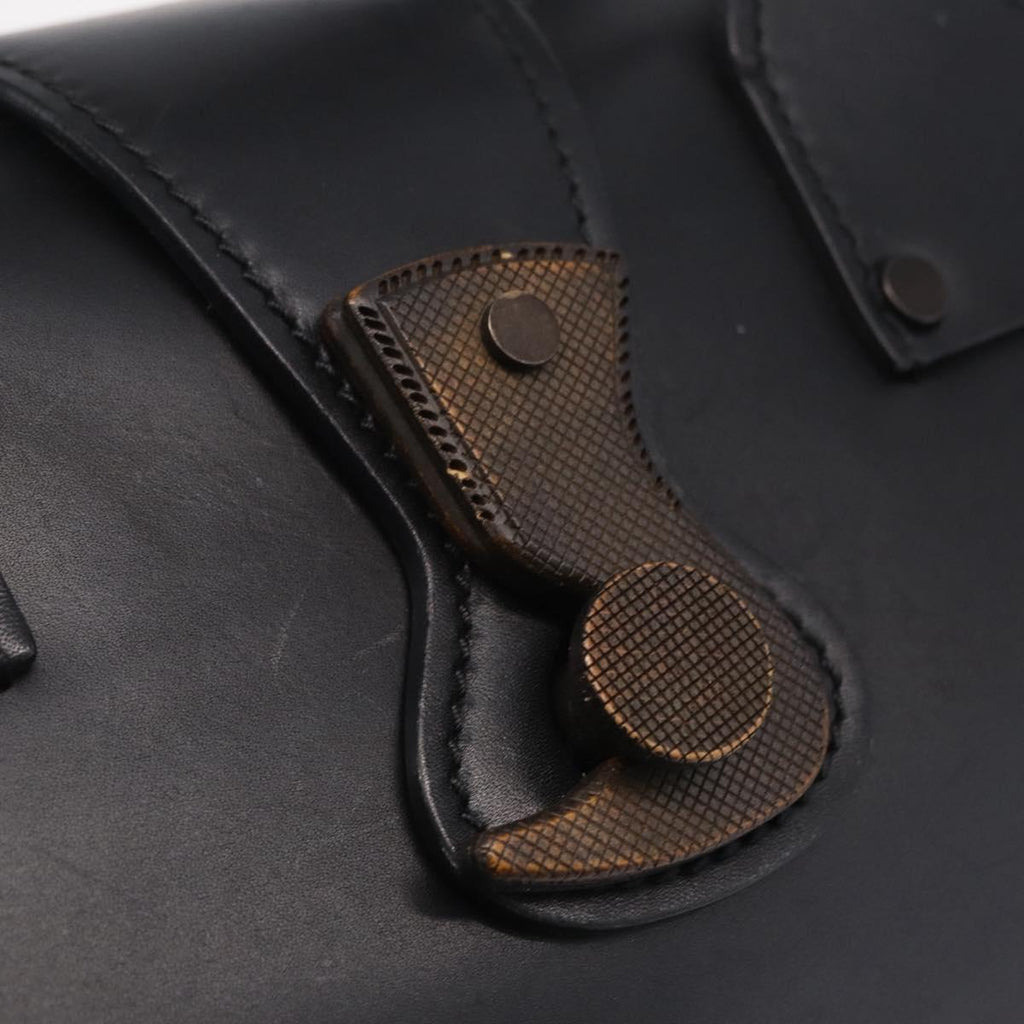 GUCCI Hand Bag Leather Black 105378 Auth 208277A