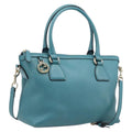 GUCCI Hand Bag Leather 2way Blue Gold 449659 Auth 208598A