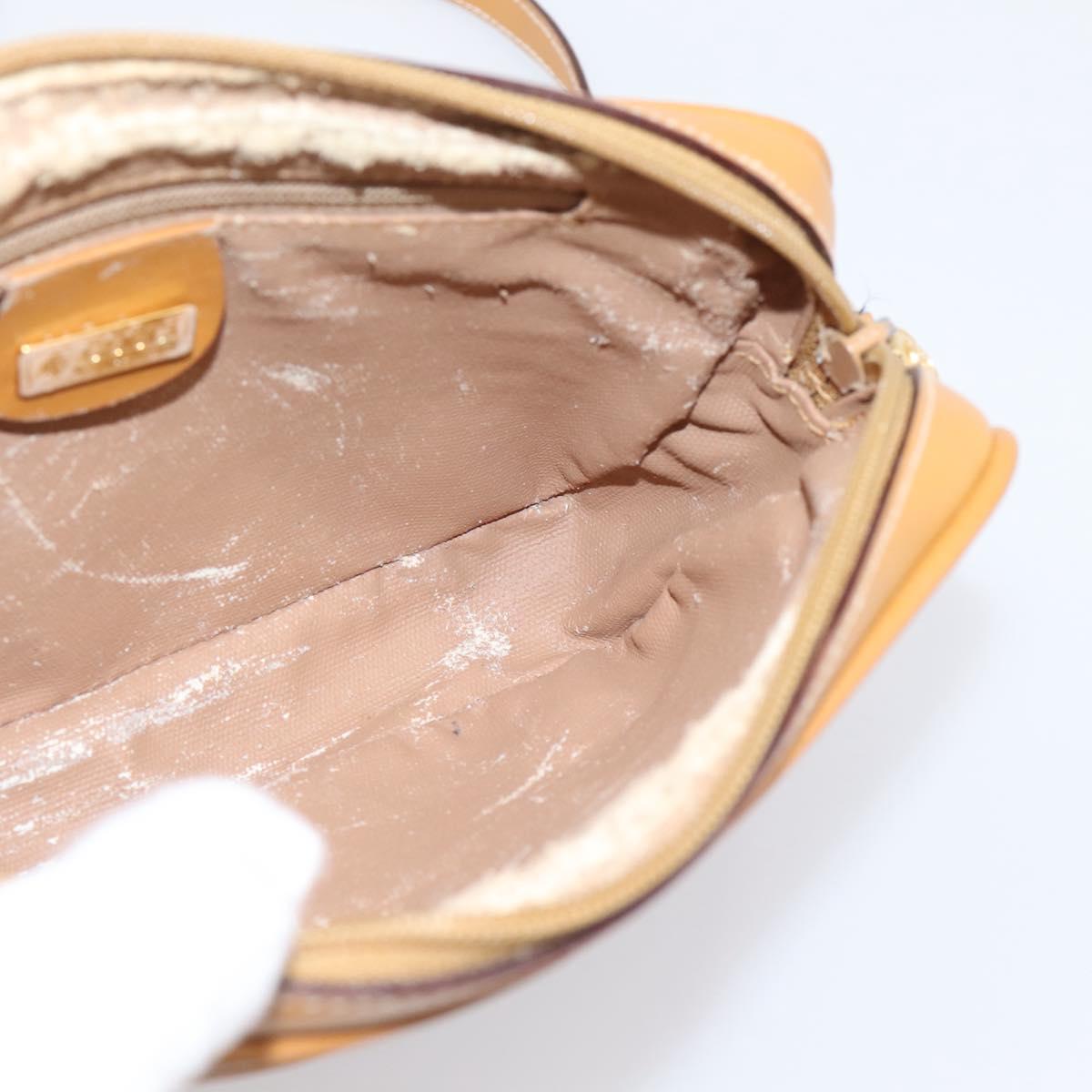 GUCCI Micro GG Shoulder Bag PVC Beige Gold Tone 007 56 0095 Auth 208844