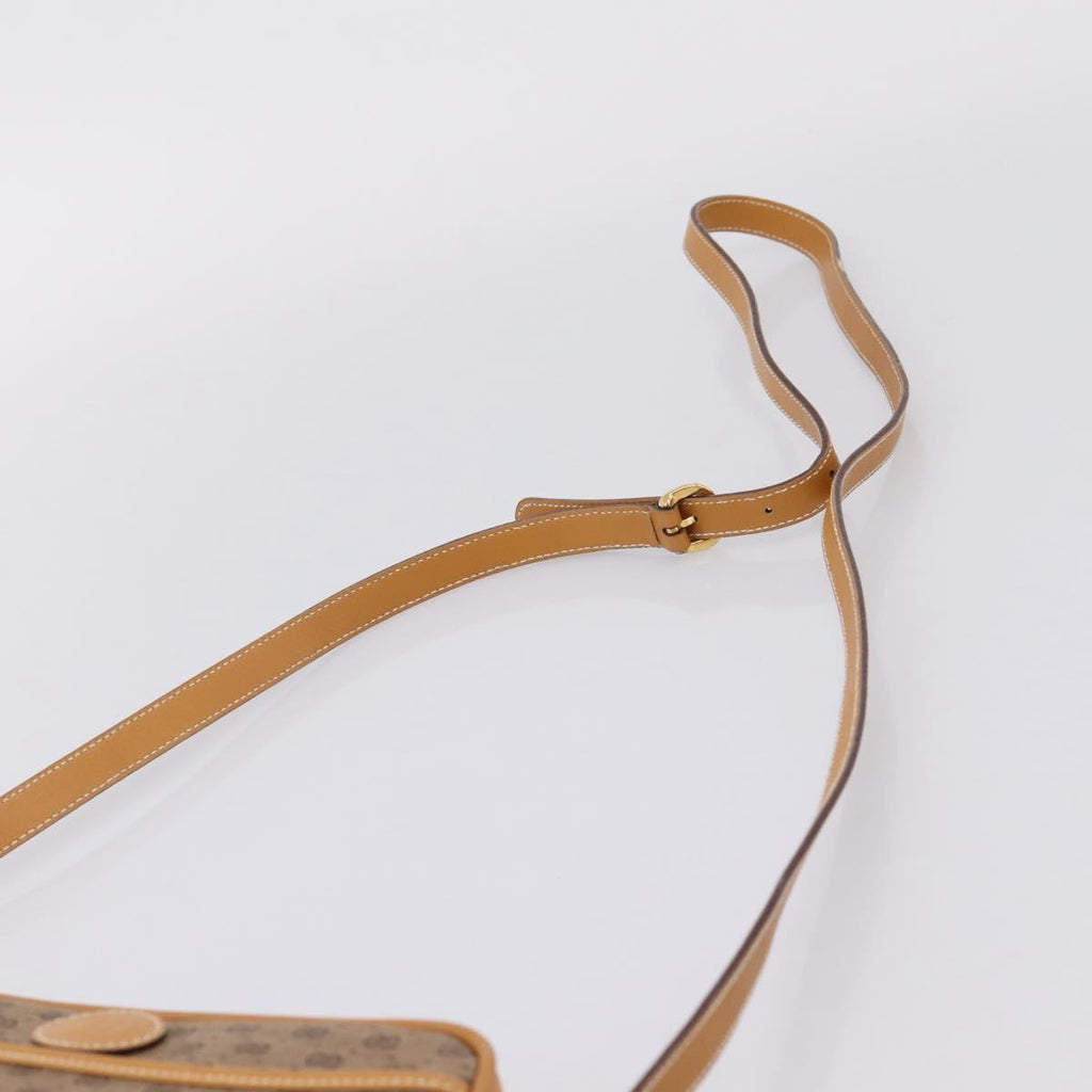 GUCCI Micro GG Shoulder Bag PVC Beige Gold Tone 007 56 0095 Auth 208844