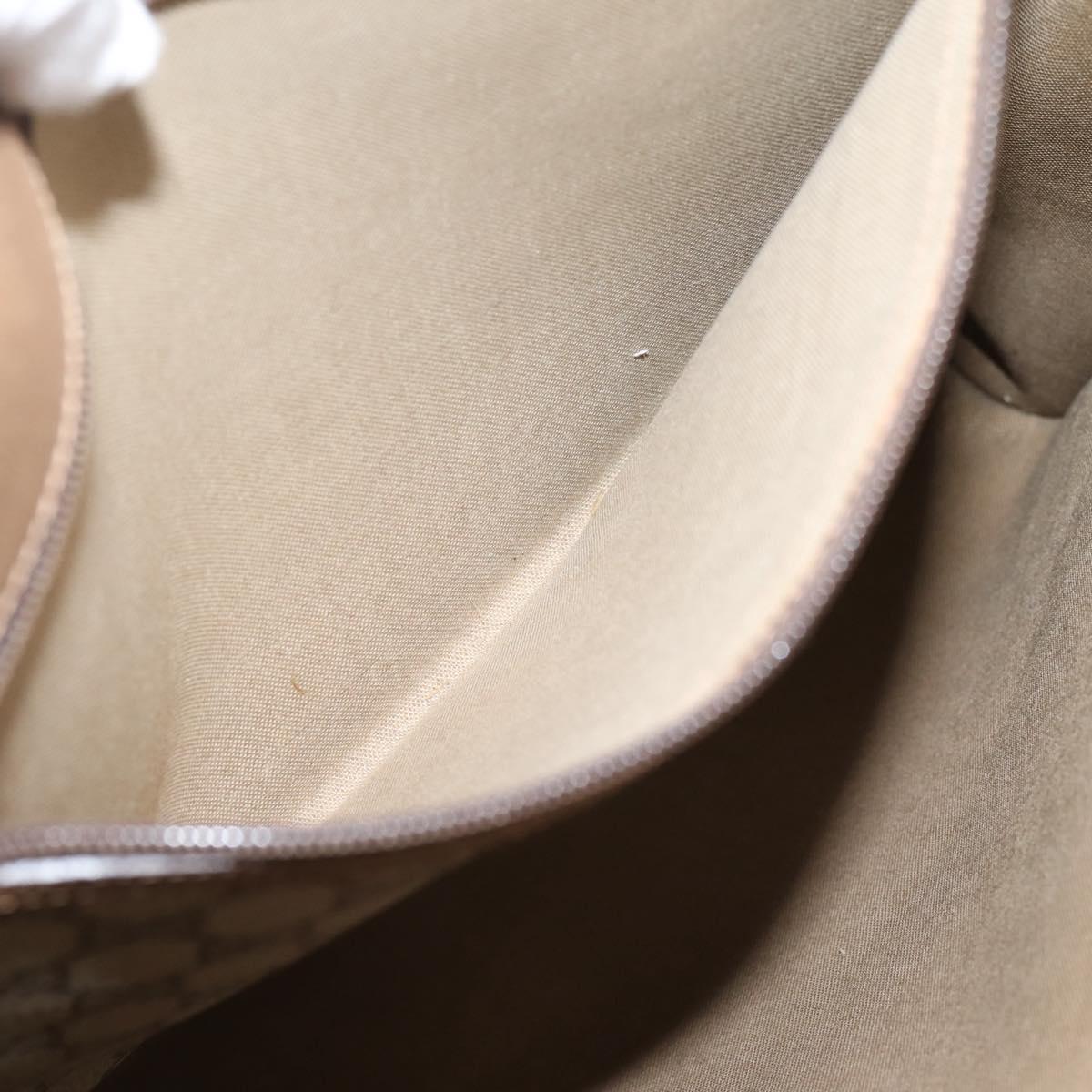 GUCCI GG Supreme Tote Bag PVC Beige Gold Tone 40 02 998 Auth 209148