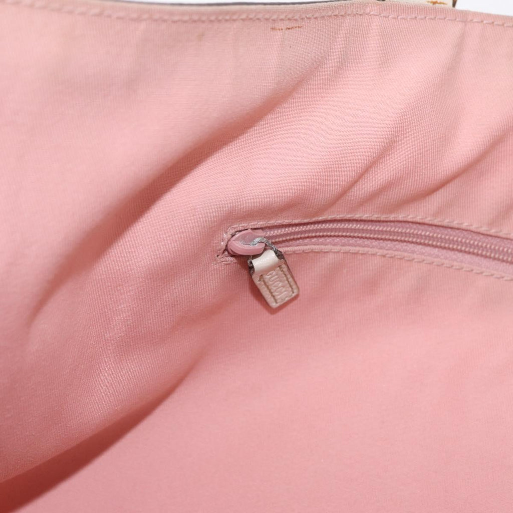 GUCCI GG Canvas Tote Bag Pink Gold 141472 Auth 209435