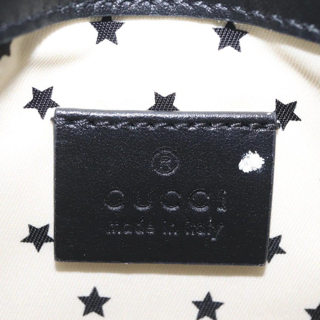 GUCCI Waist Bag Leather Gold Silver 605112 Auth 209520V