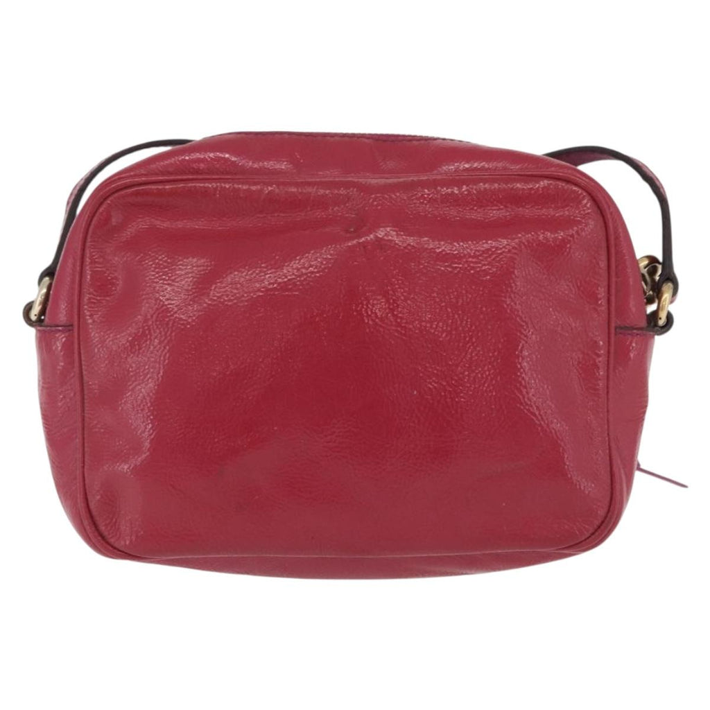 GUCCI Shoulder Bag Leather Pink Gold 308364 Auth 209533A
