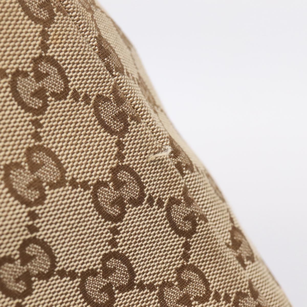 GUCCI GG Canvas Tote Bag Beige Gold 269956 Auth 209910