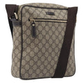 GUCCI GG Supreme Shoulder Bag PVC Beige Gold 201448 Auth 210644A