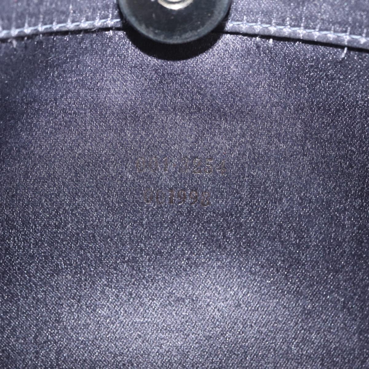 GUCCI Shoulder Bag Satin Purple Silver Auth 211898V