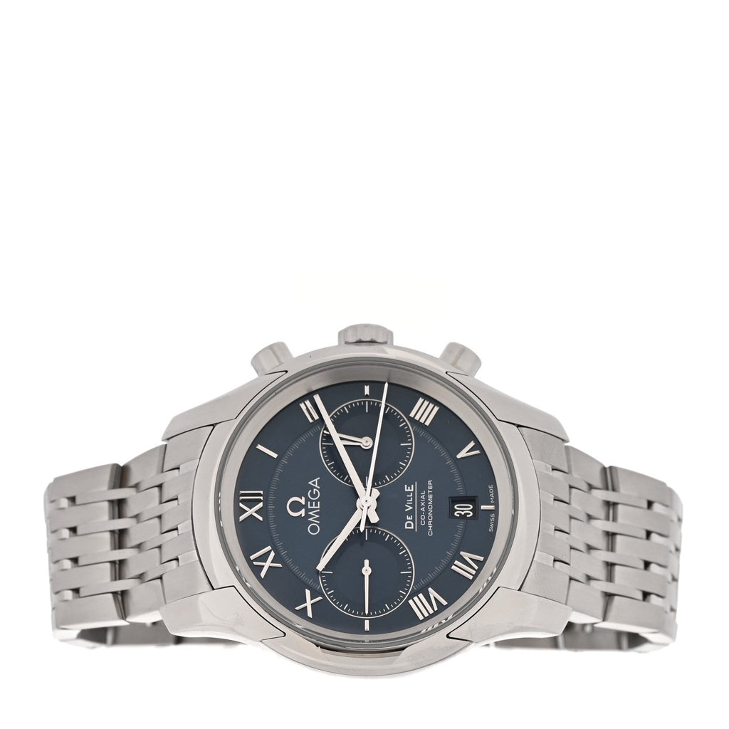 Stainless Steel 42mm De Ville Co-Axial Chronometer Automatic Watch Blue 431.10.42.51.03.001