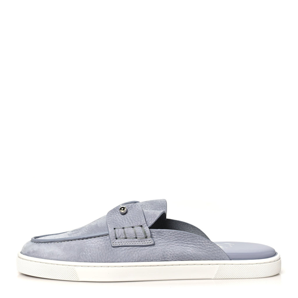 Nubuck Chanme Donna Flat Boat Flats  40.5 Jumbo Grey