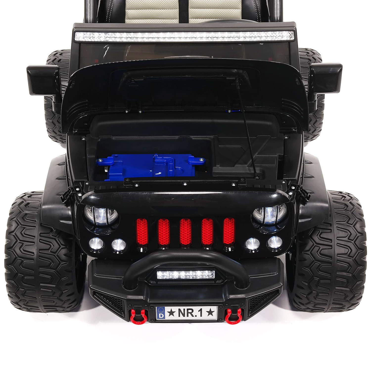 Trail Explorer 24V Kids Ride-On Car Truck with R/C Parental Remote | Spider Black