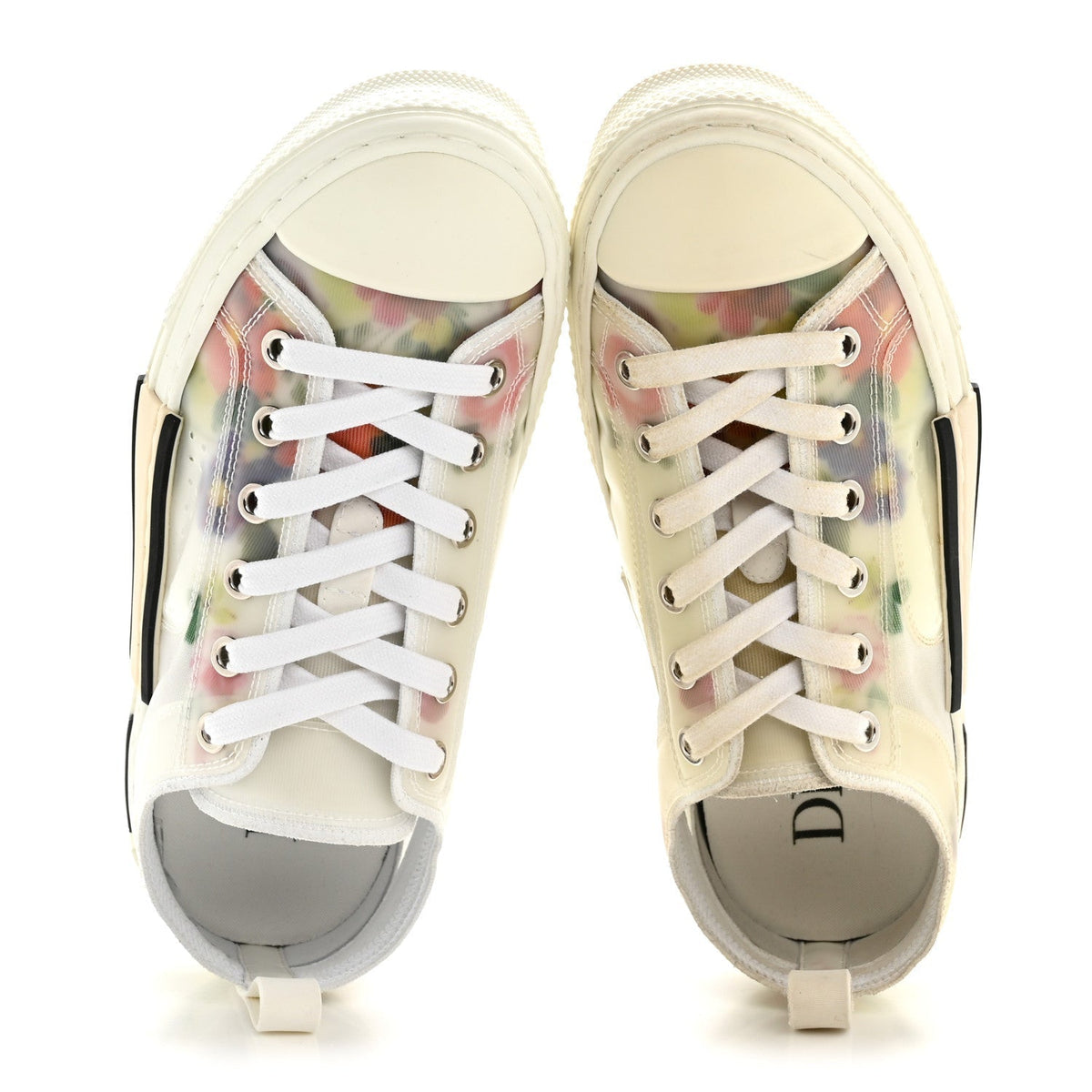 Technical Canvas Floral B23 Low Top Sneakers 36 White Multicolor