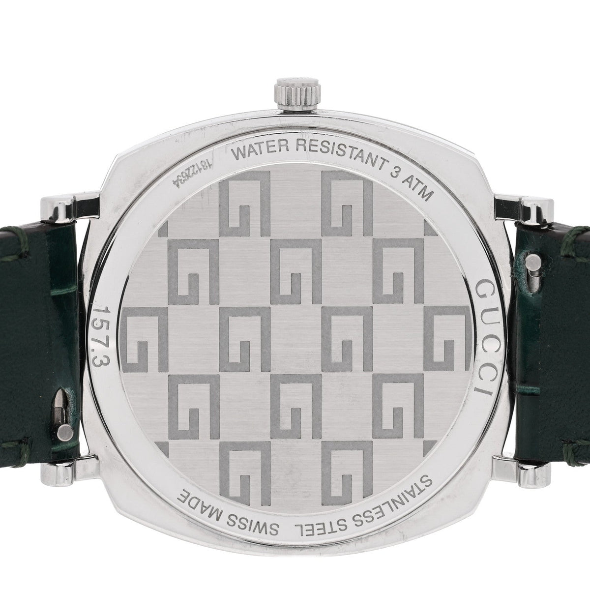 Stainless Steel Alligator 38mm Grip Quartz Watch Green