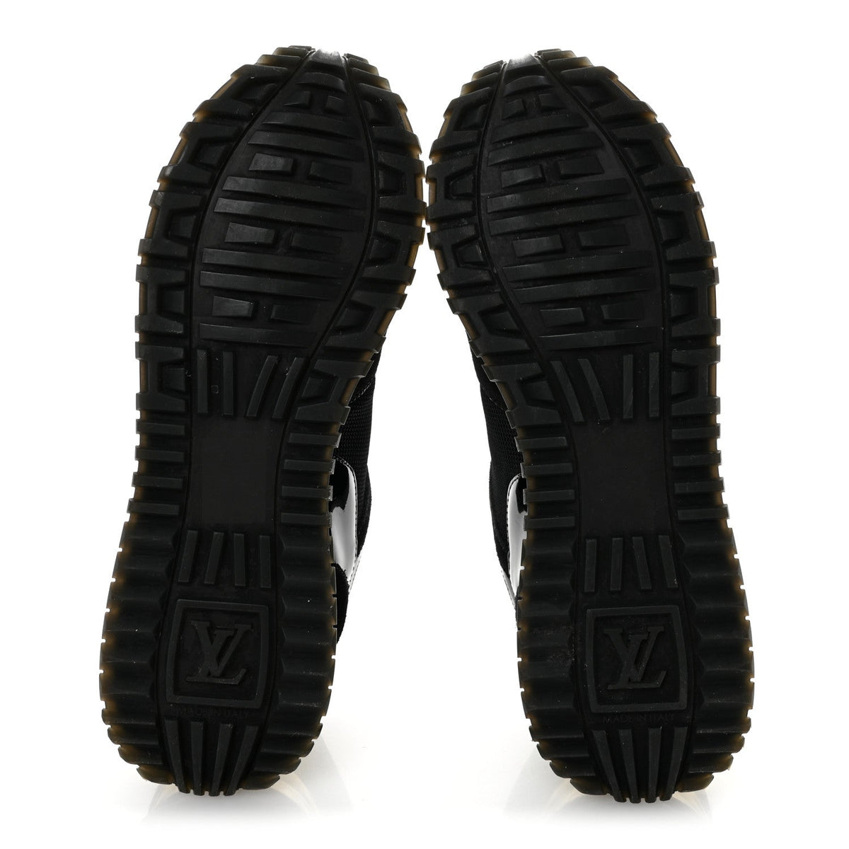 Suede Calfskin Recycled Monogram Nylon Run Away Sneakers 38 Black