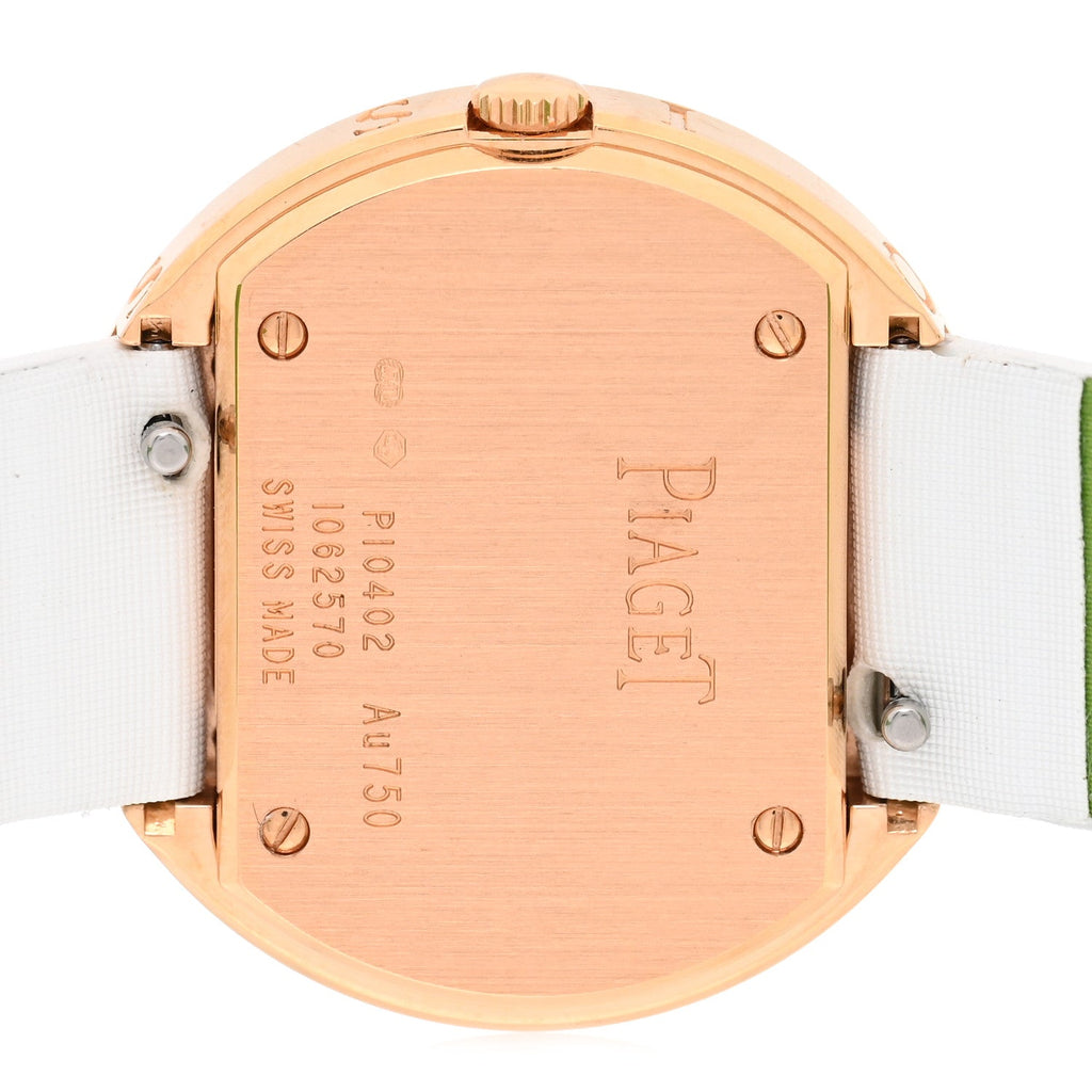 18K Rose Gold Satin Diamond 29mm Possession Quartz Watch White