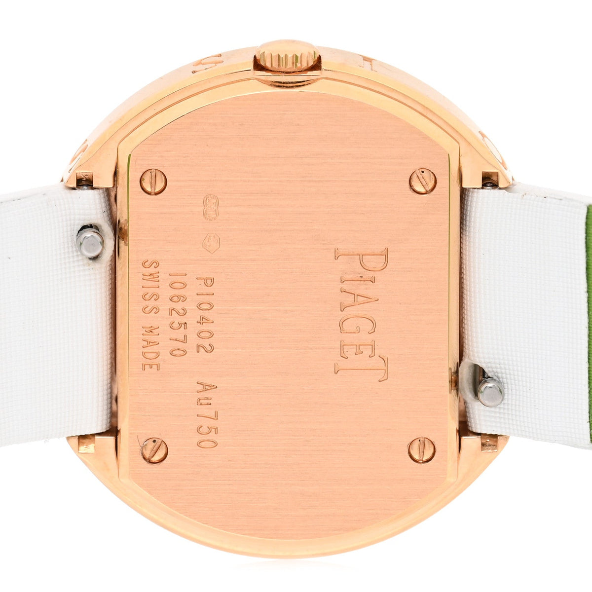 18K Rose Gold Satin Diamond 29mm Possession Quartz Watch White