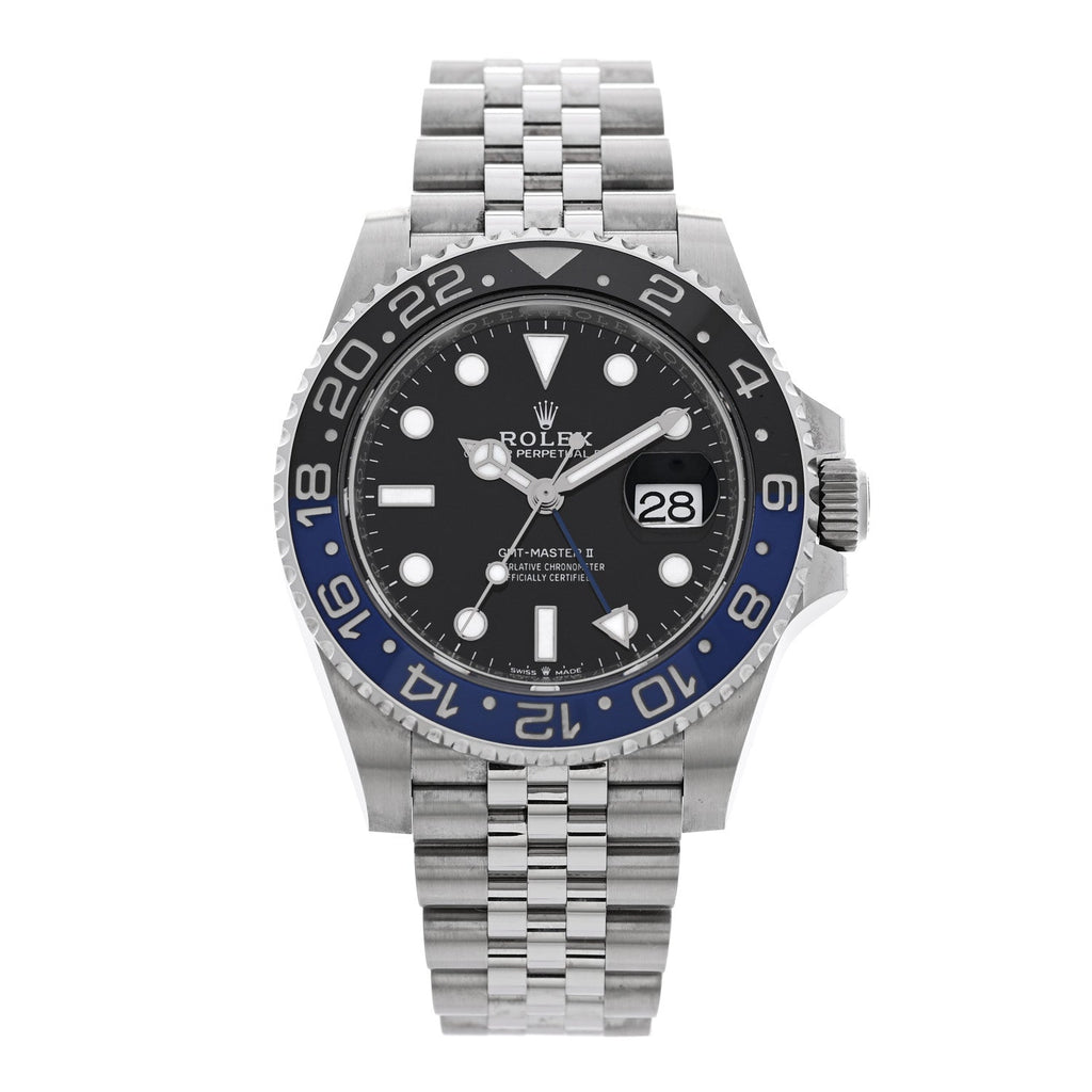 Stainless Steel 40mm Oyster Perpetual Date GMT Master Ⅱ Batgirl Watch 126710BLNR
