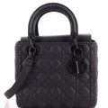 Ultra Matte Lady Dior Bag Cannage Quilt Calfskin Medium