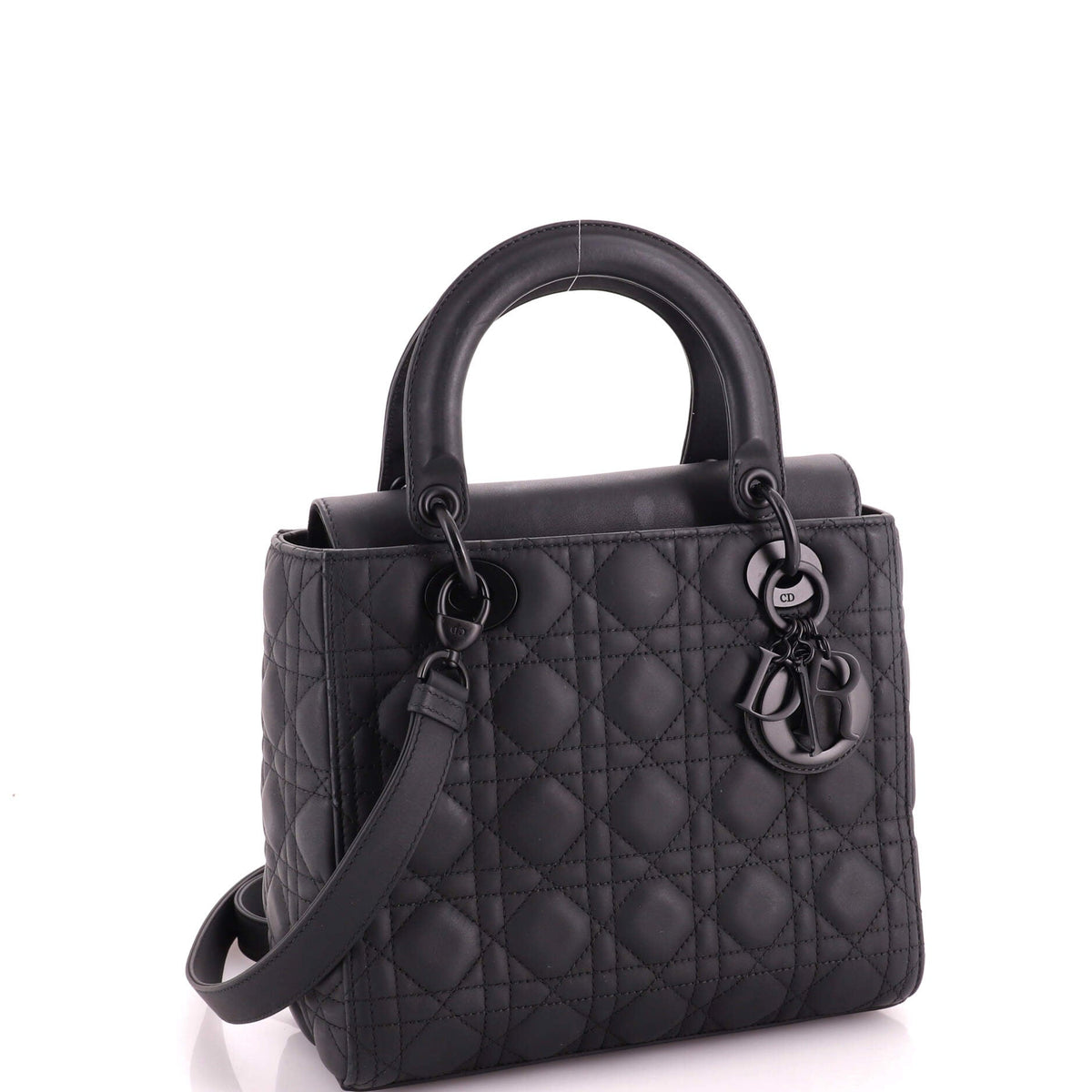 Ultra Matte Lady Dior Bag Cannage Quilt Calfskin Medium