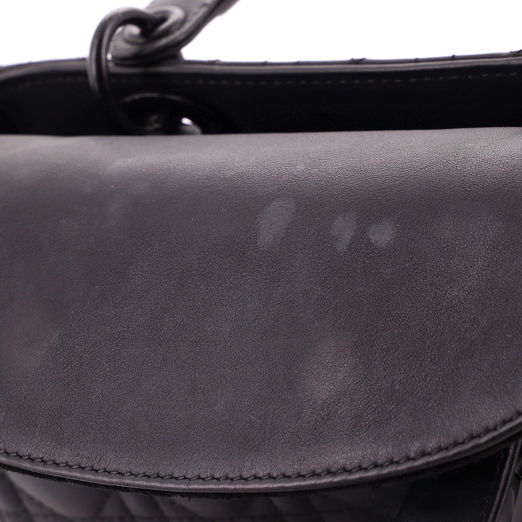Ultra Matte Lady Dior Bag Cannage Quilt Calfskin Medium