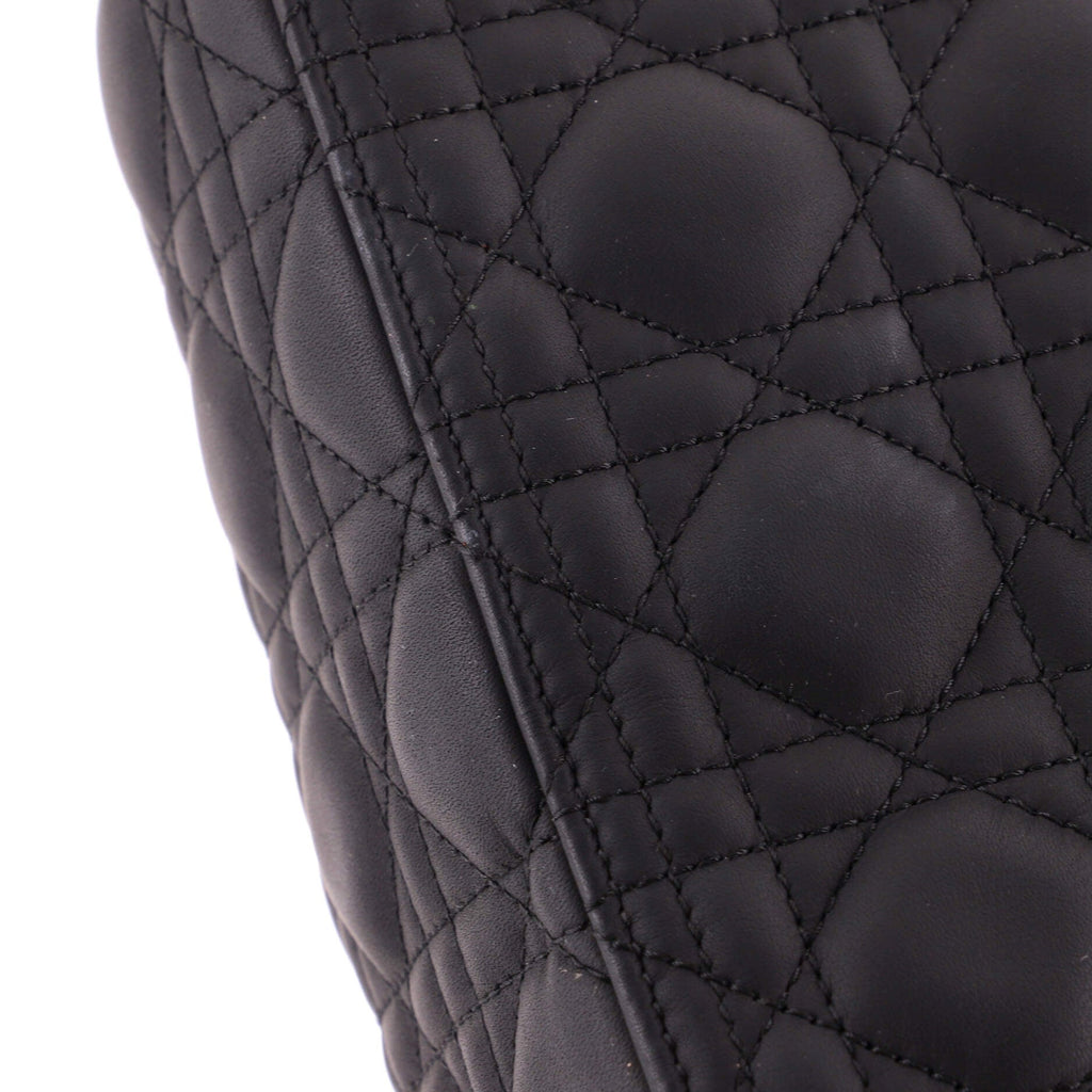 Ultra Matte Lady Dior Bag Cannage Quilt Calfskin Medium