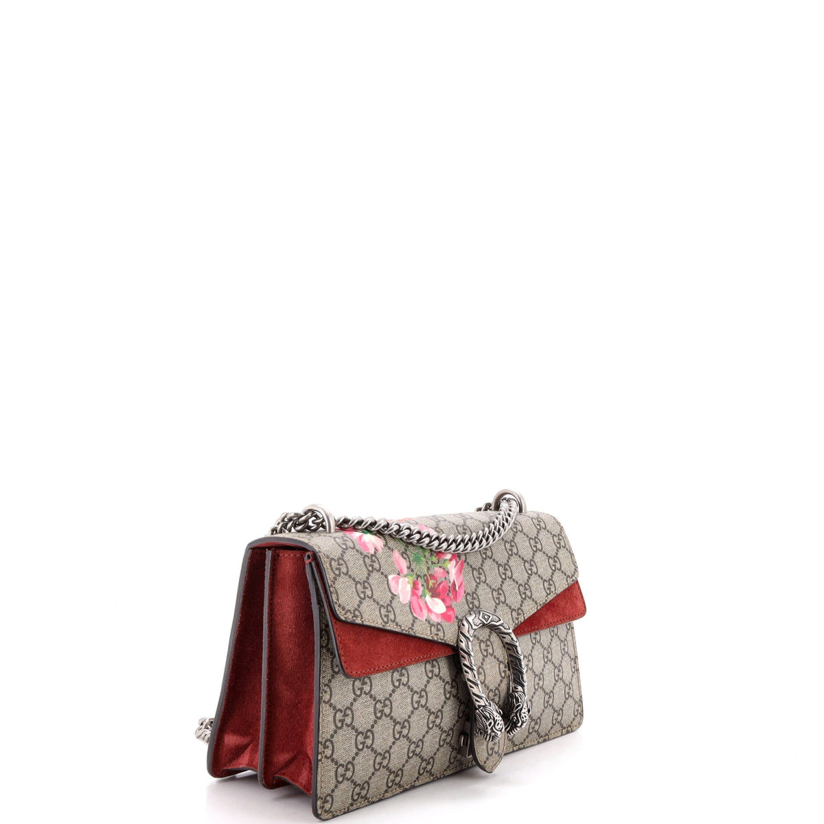 Dionysus Bag Blooms Print GG Coated Canvas Small