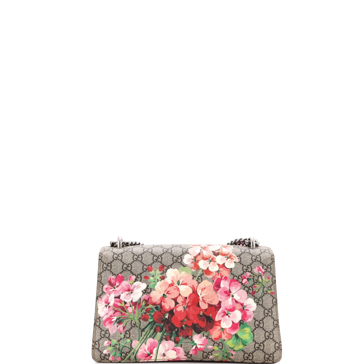 Dionysus Bag Blooms Print GG Coated Canvas Small