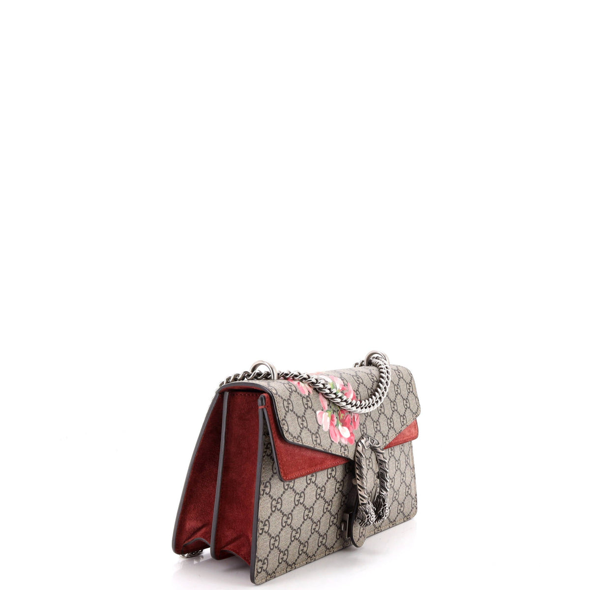 Dionysus Bag Blooms Print GG Coated Canvas Small