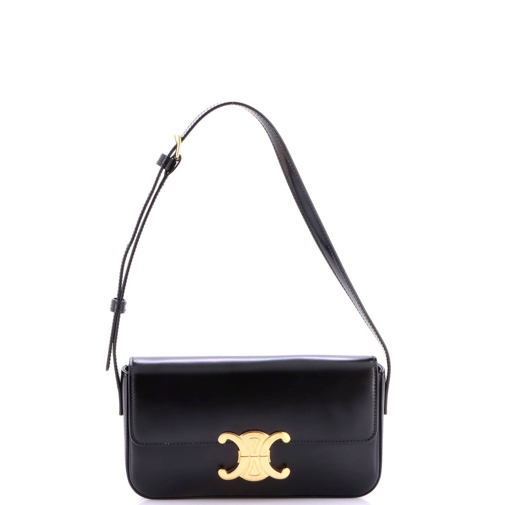 Triomphe East-West Shoulder Bag Smooth Calfskin