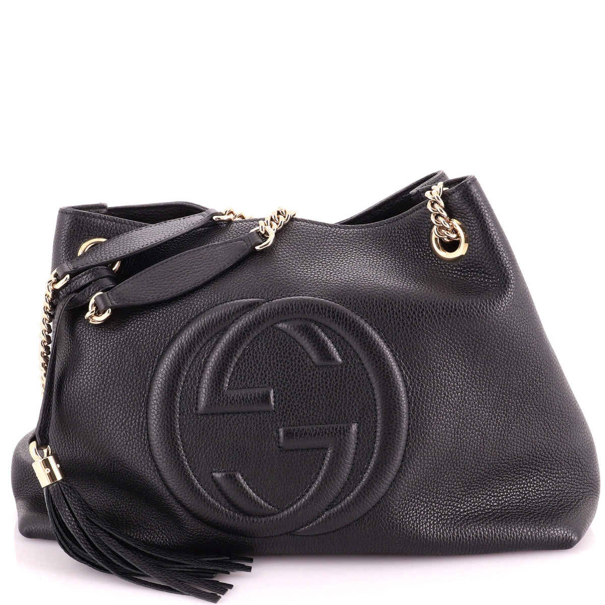 Soho Chain Strap Shoulder Bag Leather Medium