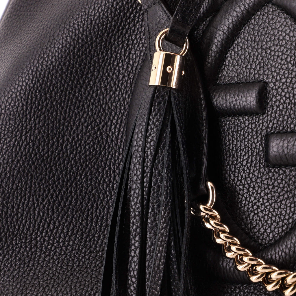 Soho Chain Strap Shoulder Bag Leather Medium