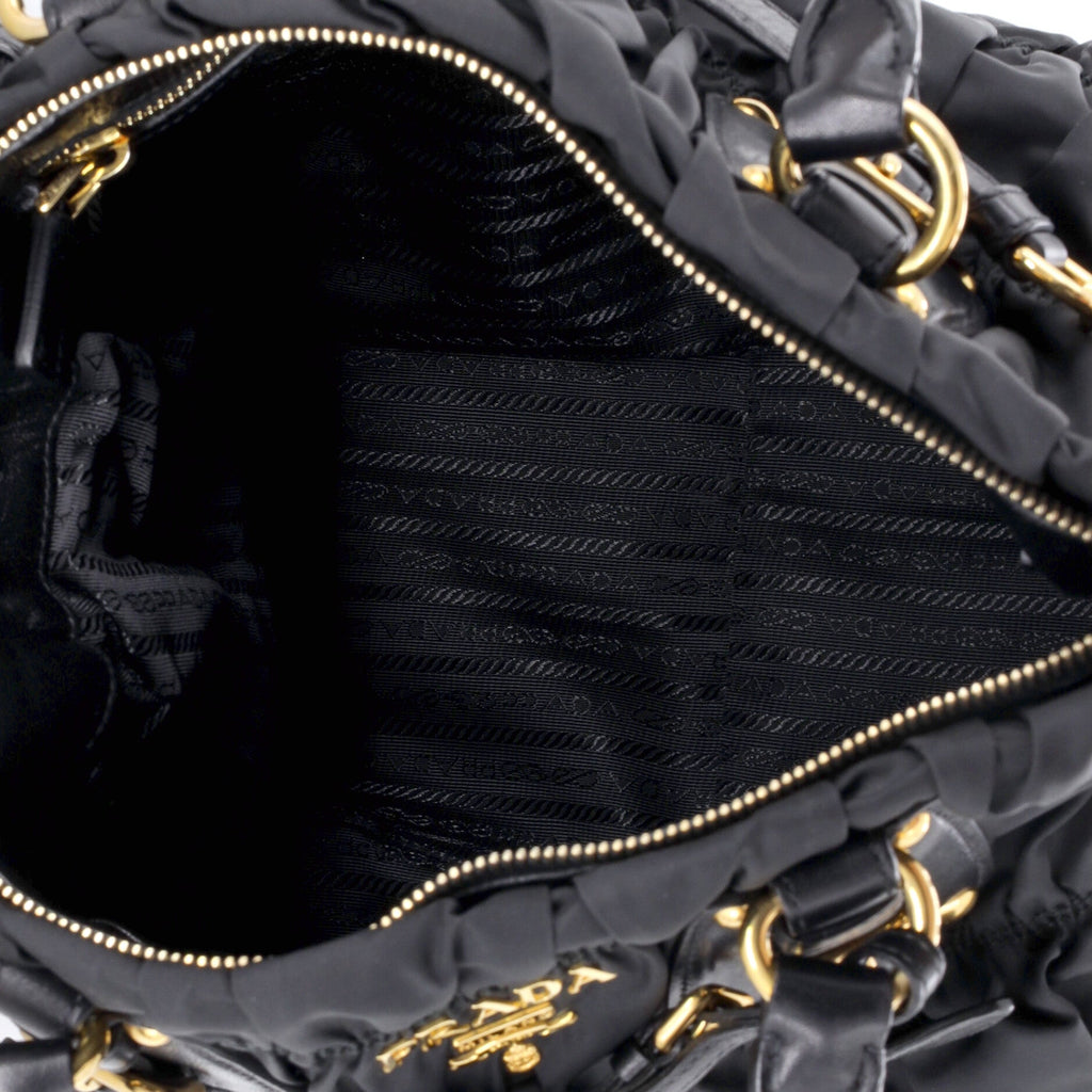 Gaufre Convertible Tote Leather and Tessuto Large