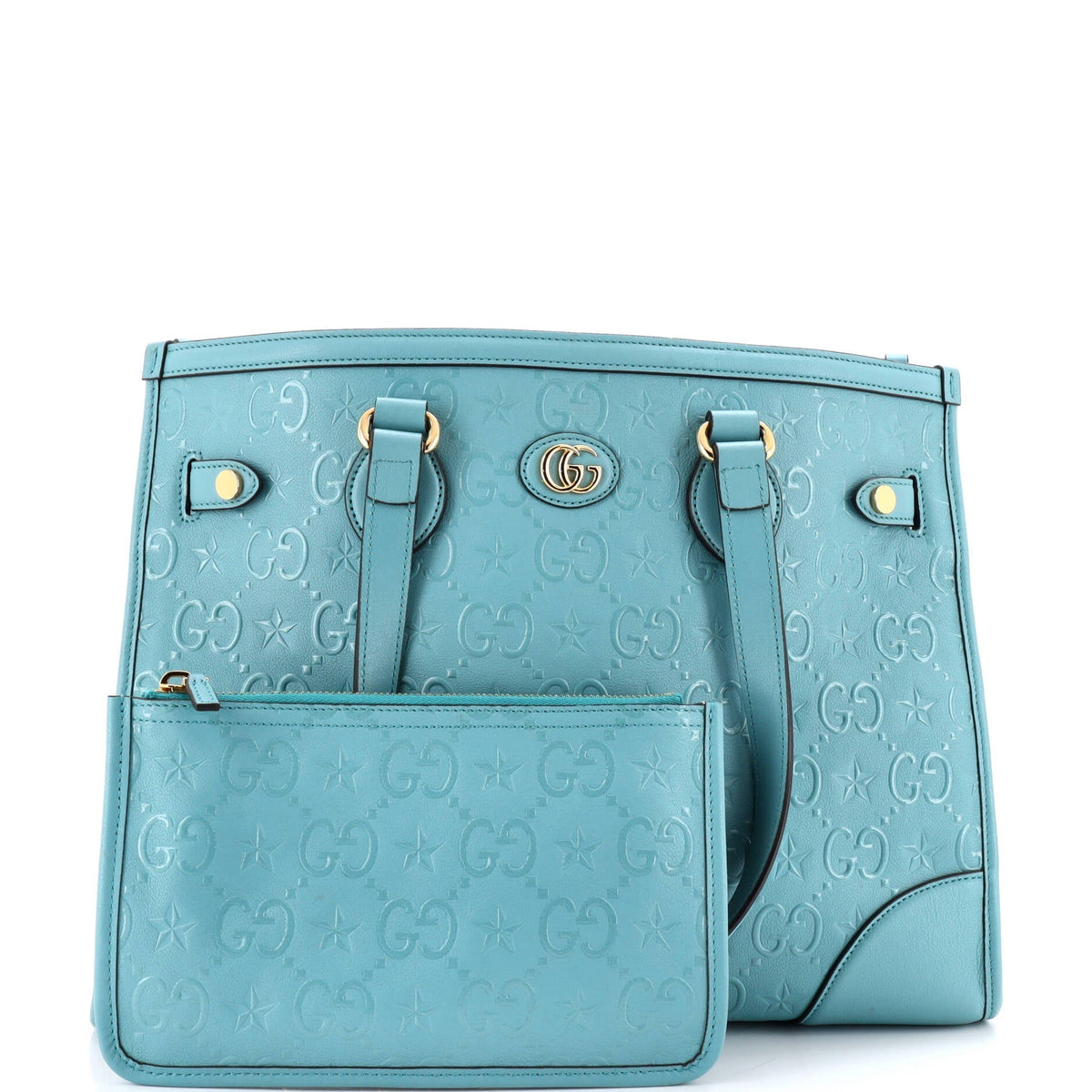 Star Tote GG Embossed Leather Medium
