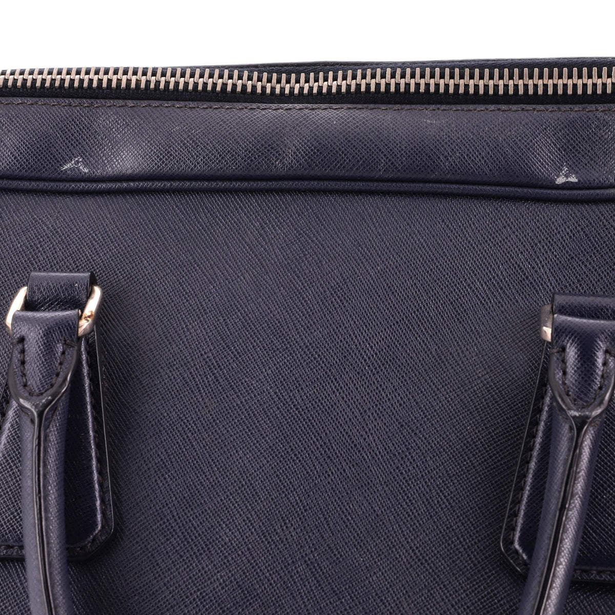 Zip Around Briefcase Saffiano Leather Large