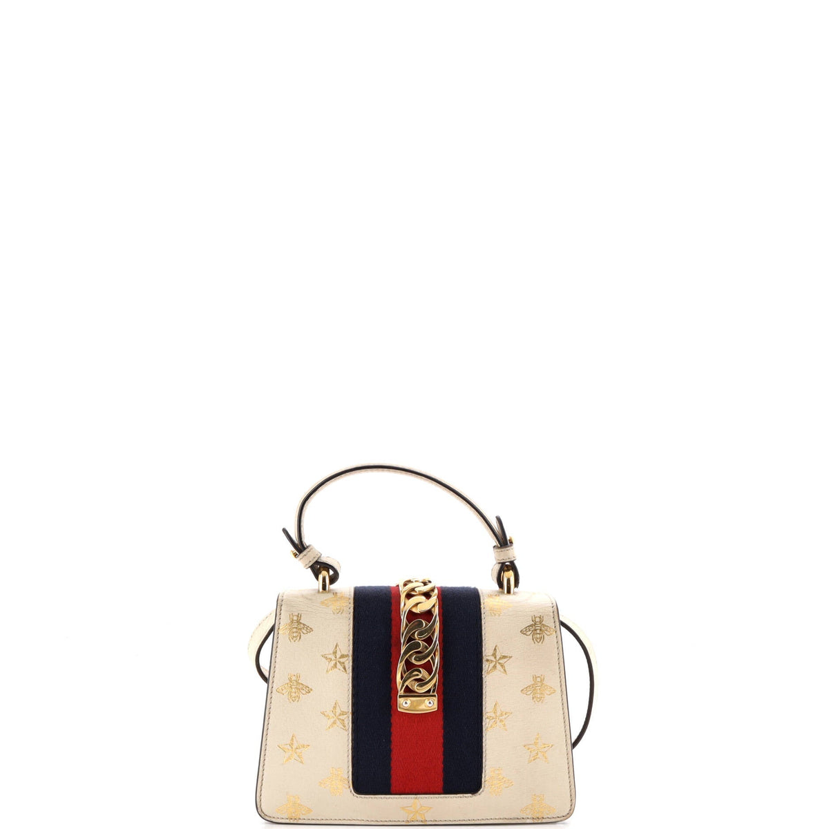 Sylvie Top Handle Bag Printed Leather Mini